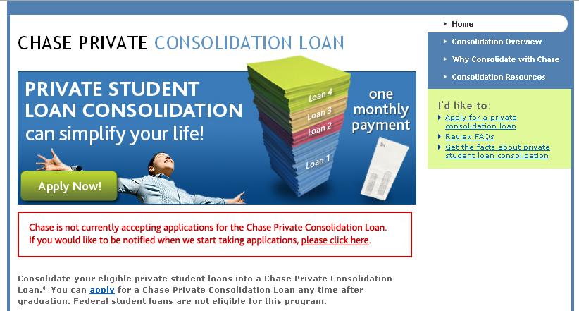 primanurem chase private consolidation loans
